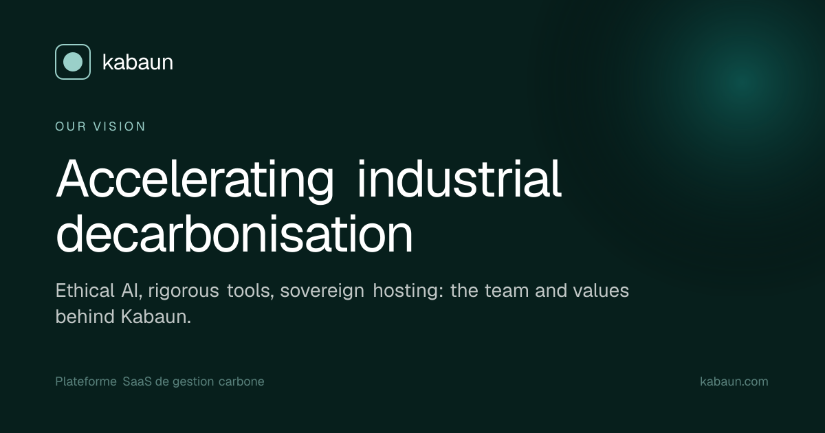 Our vision · Accelerating industrial decarbonisation | Kabaun